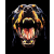 Koszulka Rottweiler 100% bawełna luźna koszulka, głowa psa